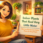 Indoor plants that need very little water for busy people and low maintenance indoor care