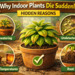 Indoor plant dying suddenly in a living room with hidden care problems